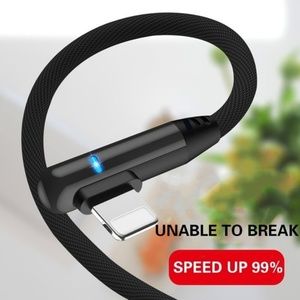 10pcs/pack 2m Led Indicator 90 Degree USB Charger